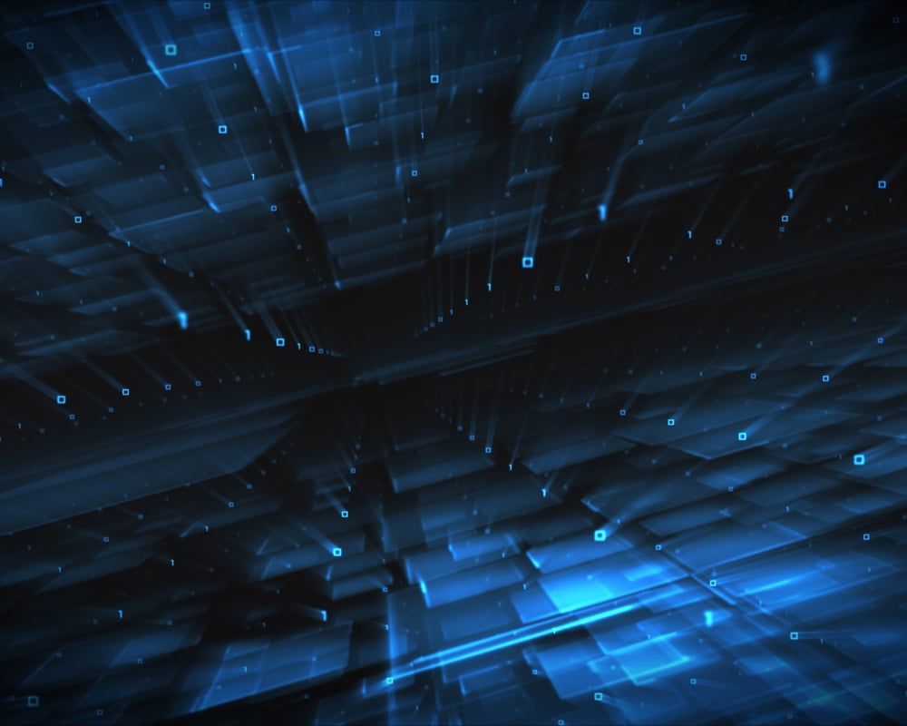 Abstract blue squares background-1