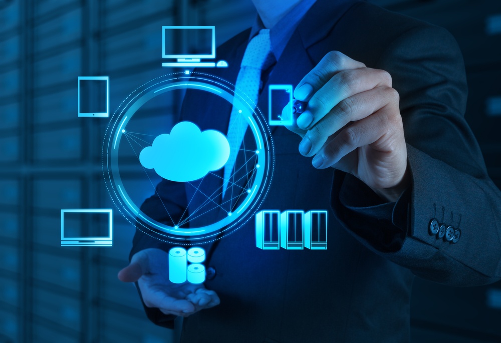 Engineer working with Cloud Computing